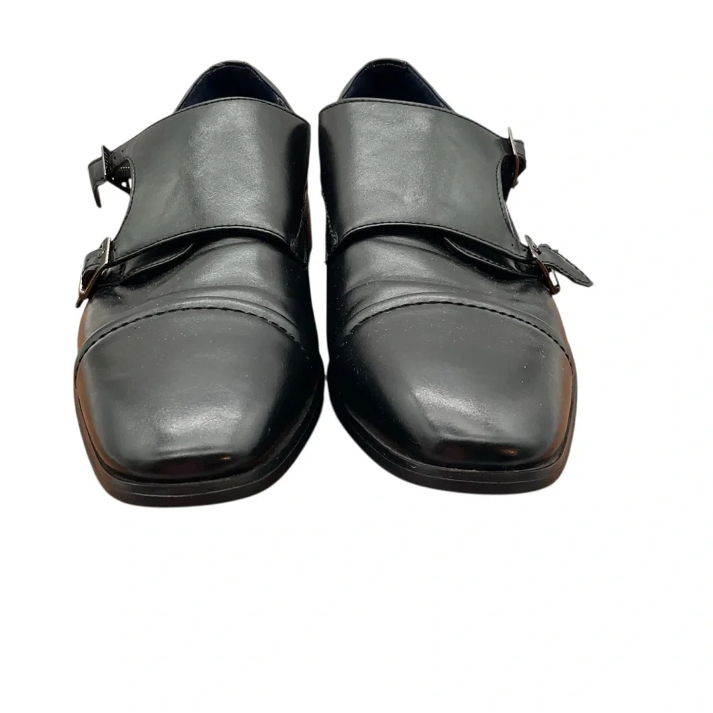 Bruno Marc Men's Classic leather Black Dress Shoes‎ 7.5